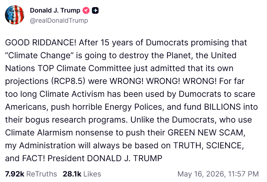 Good News: Our Grandchildren Will Starve, Not Our Children